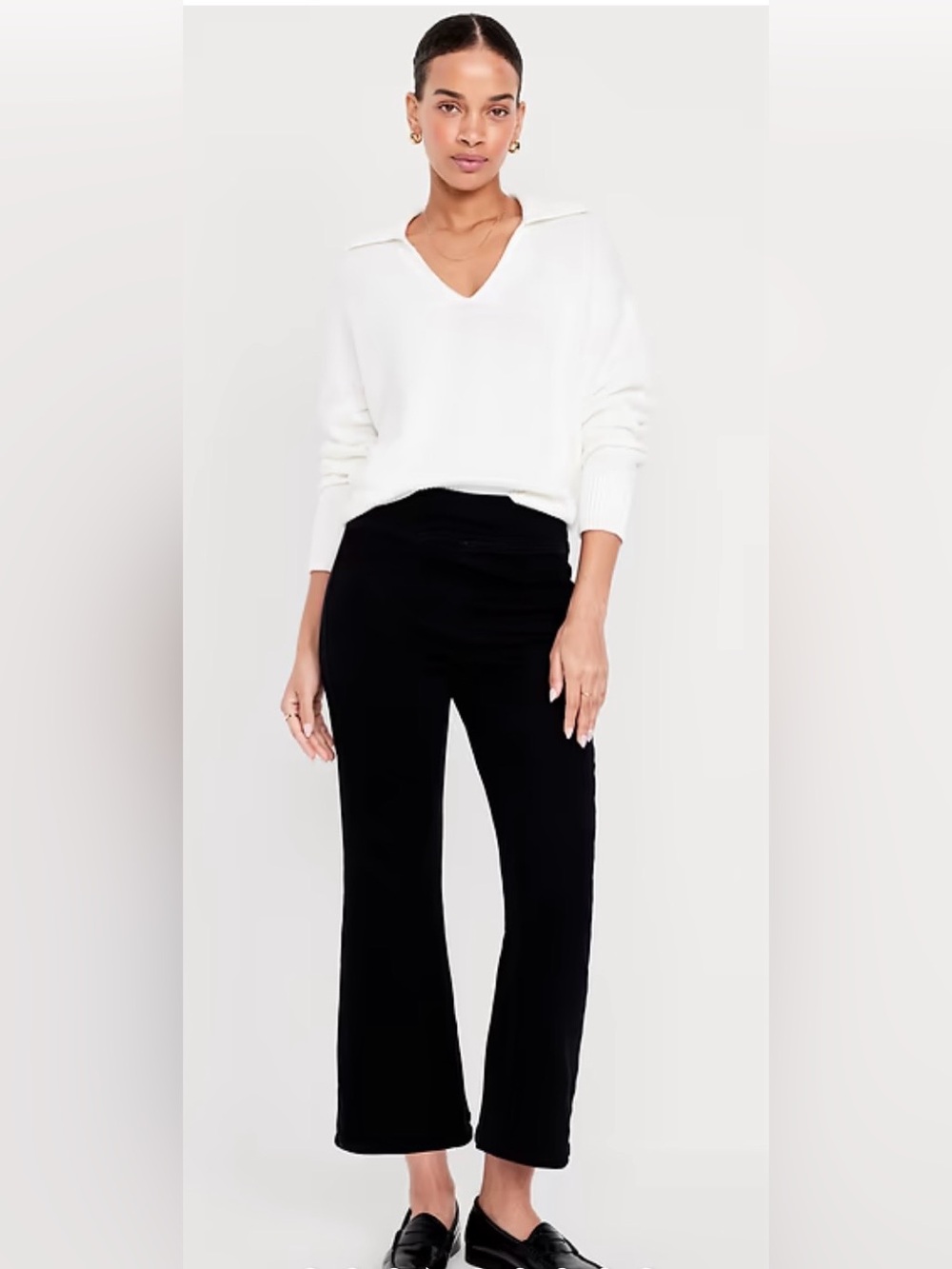 Old Navy Weekender Flare Pull On Jeans Black 16
